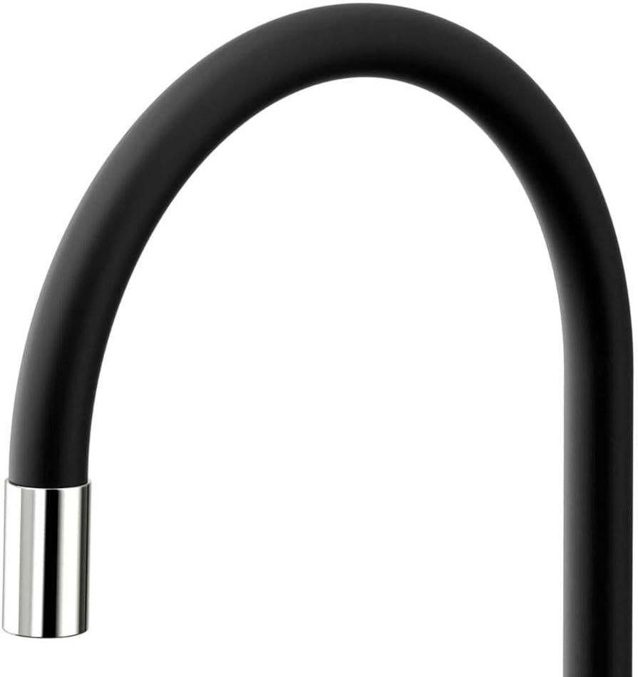 Torneira Bica Alta de Mesa p/ Cozinha Galiflex - Cromado/Preta - Docol