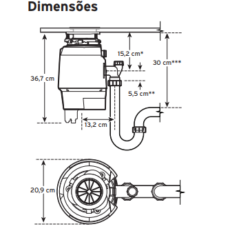 Triturador Premium 550 SR - 220V - In Sink Erator