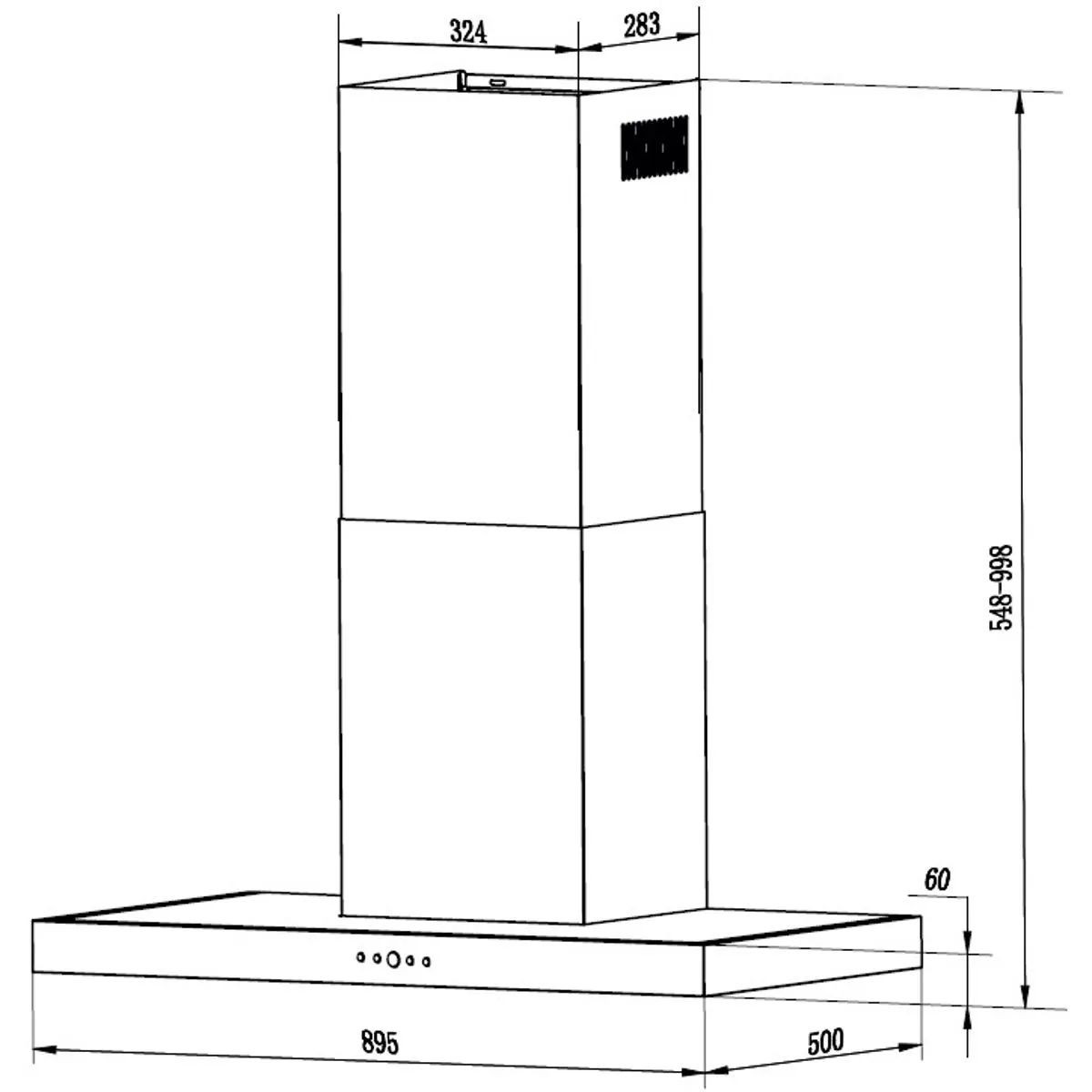 Coifa de Parede Linea Touch 90cm 220V - Franke