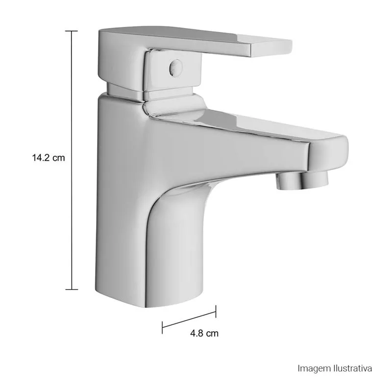 Misturador Monocomando p/ Lavatório Level Cromado - Deca