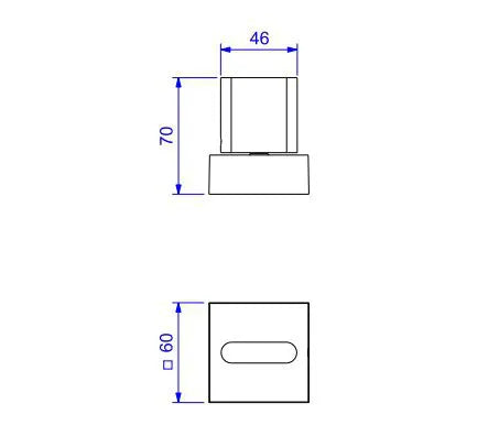 Acabamento Polo p/ Registro de Gaveta Até 1' - Cromado - Deca