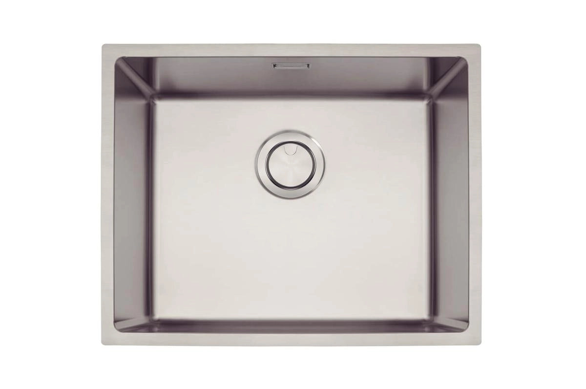 Cuba Quadrum 40x40x20 c/ Válvula - Inox Escovado - Tramontina