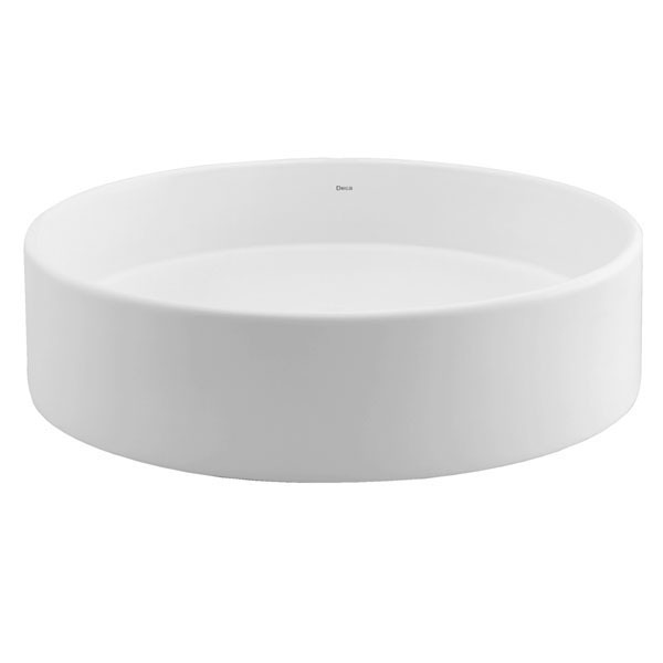 Cuba de Apoio Oval de Borda Fina 41x50cm - Branca - Deca