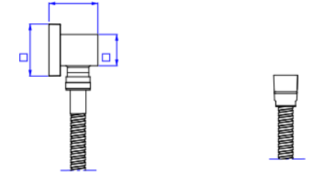 Kit Flexível Quadrado p/ Ducha - Cromado - Deca