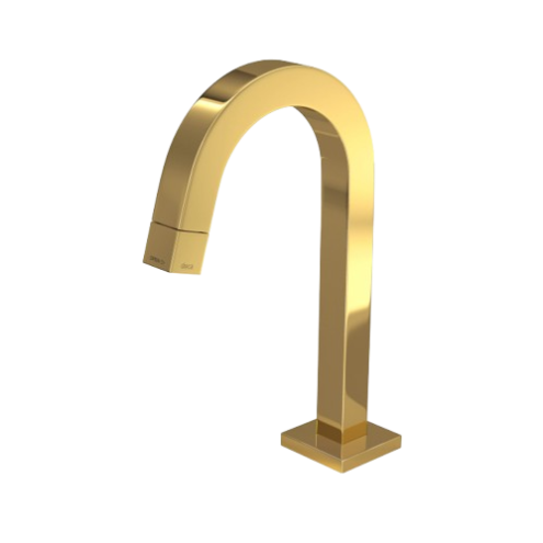 Torneira de Mesa Bica Baixa Tube p/ Lavatório - Gold - Deca