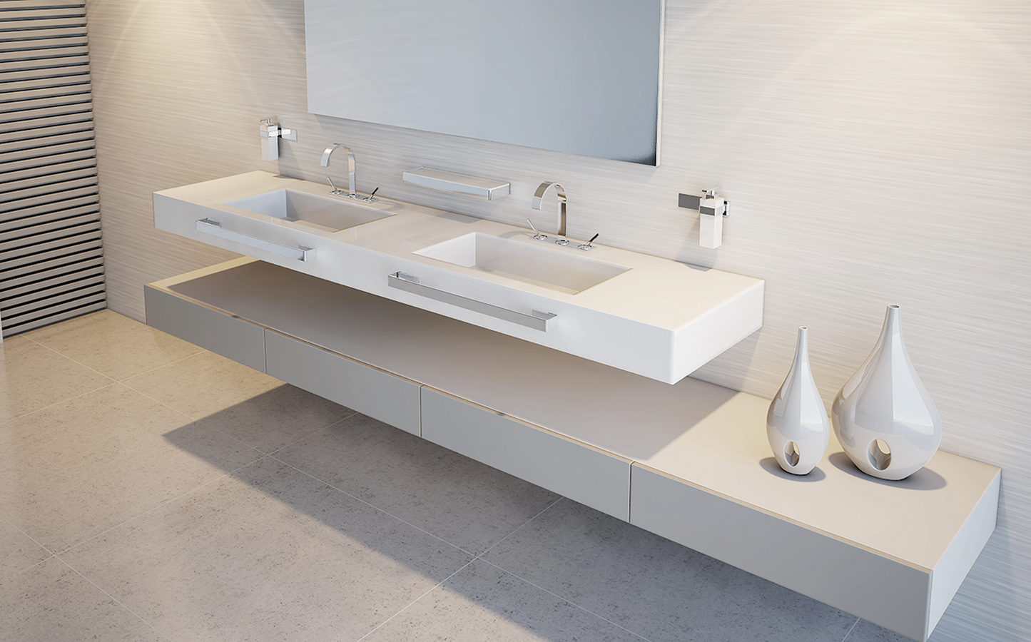 Toalheiro Simples Soul 500mm - Cromado - Zen