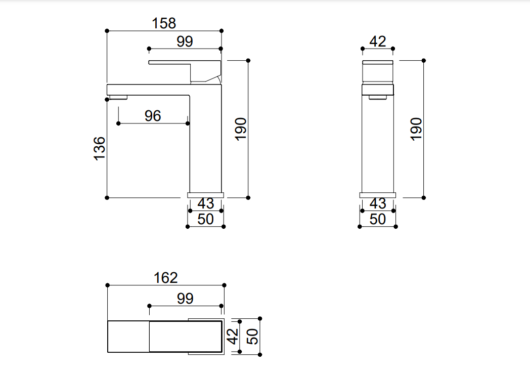 Misturador Monocomando Bica Baixa KR275 - Cromado - Kromma