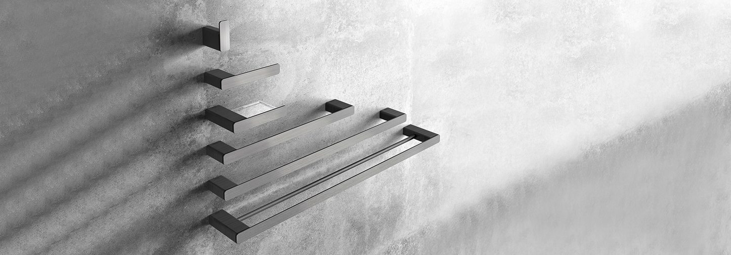 Toalheiro de Rosto Flat 300mm - Cromado - Docol