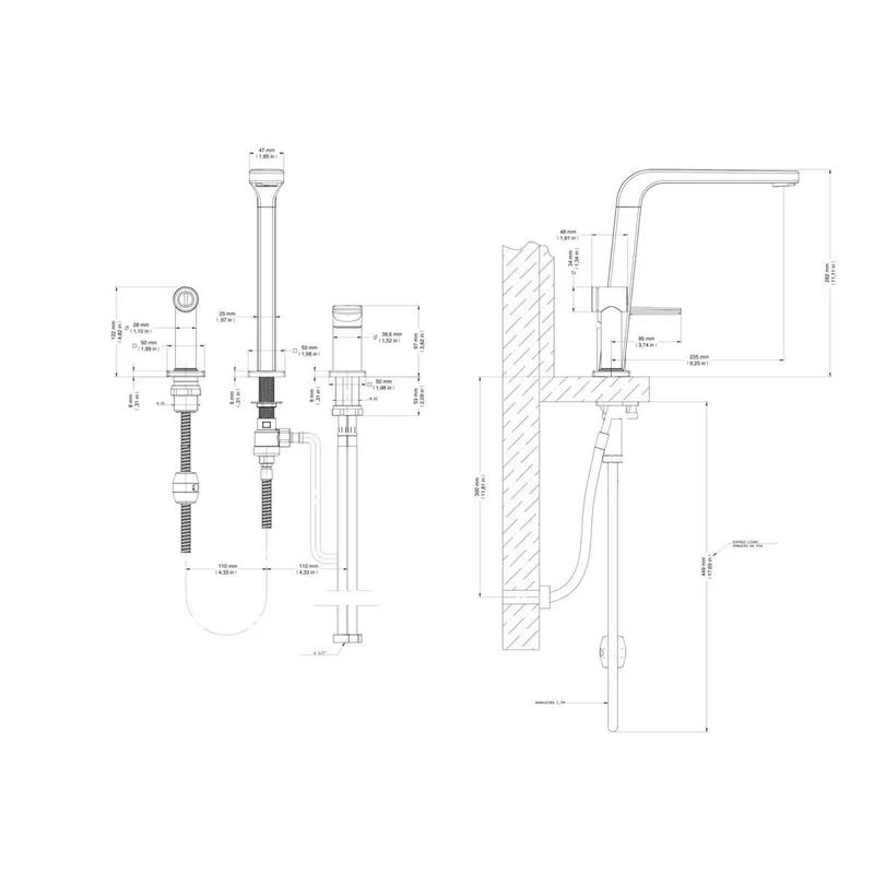 Misturador Monocomando c/ Ducha Bistrô - Cromado - Docol
