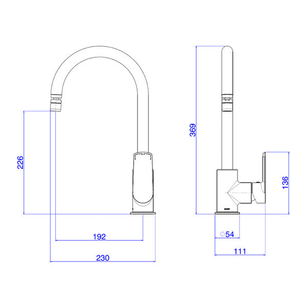 Misturador Monocomando Level One de Mesa p/ Cozinha - 2251.C - Cromado - Deca