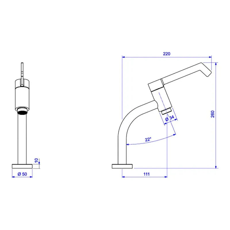 Torneira de Mesa Bica Alta p/ Lavatório Link Conforto - 1196.C.LNK - Cromado - Deca