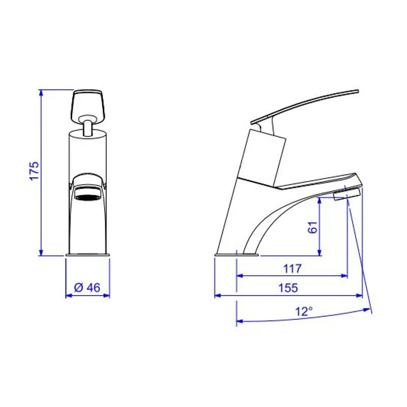 Torneira de Mesa p/ Lavatório Decamatic Eco Conforto - 1173.C.CONF - Cromado - Deca