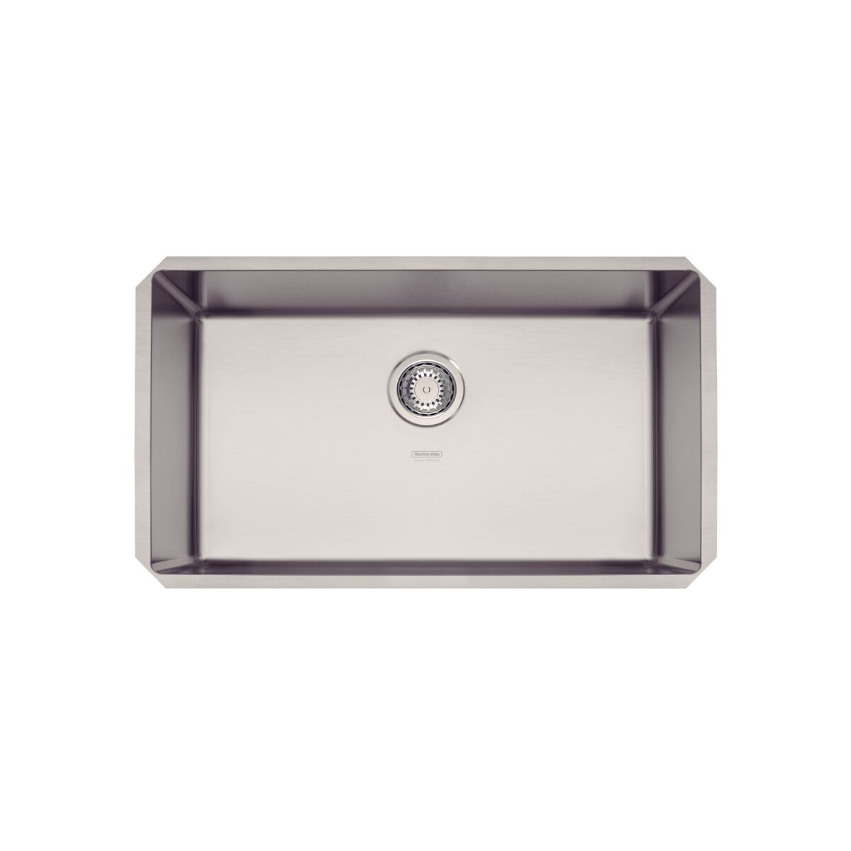 Cuba Quadrum 70 Undermount c/ Válvula - Inox Escovado - Tramontina