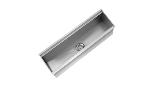 Canal Organizador Úmido 450 - Inox Escovado - DeBacco