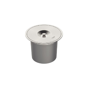 Lixeira de Embutir Clean Round 8L - Inox Escovado - Tramontina