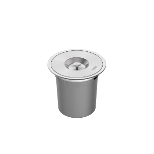 Lixeira de Embutir Clean Round 5L - Inox Escovado - Tramontina