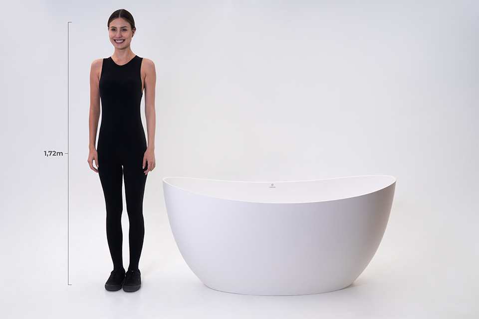 Banheira Sampa 146 - Branco Acetinado Fosco - Sabbia