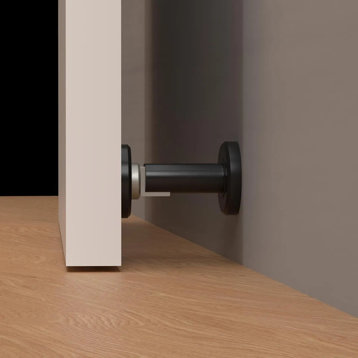 Trava Porta Magnético Dual - Preto - ComfortDoor