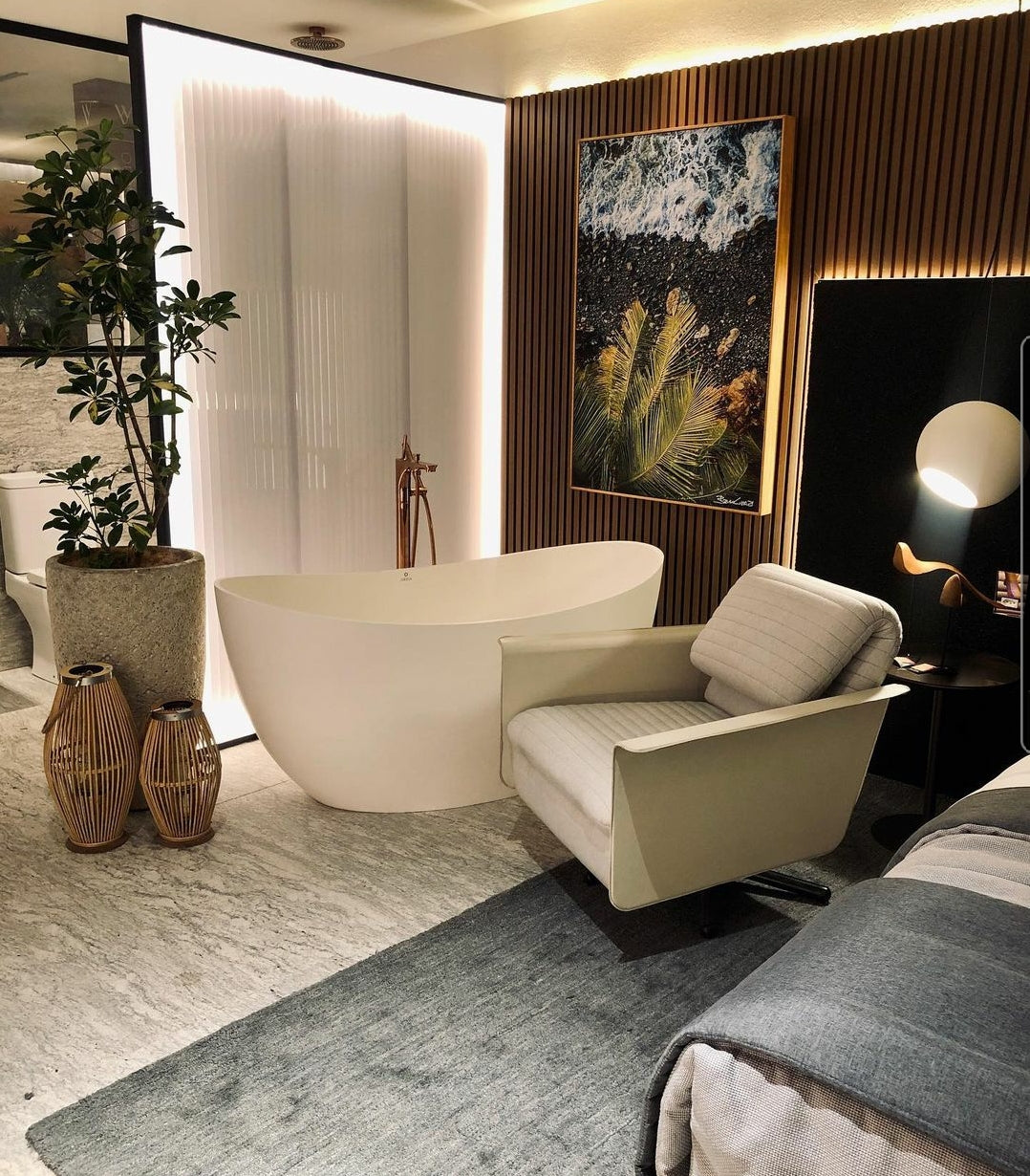 Banheira Sampa 146 - Branco Acetinado Fosco - Sabbia