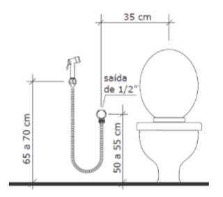 Ducha Higiênica c/ Derivação Lean - Cromado - Tigre