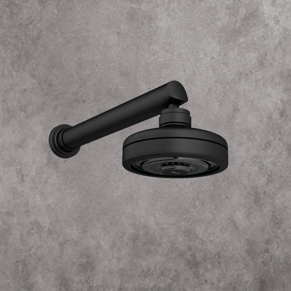 Chuveiro com Tubo Reto de Parede Acqua Plus - Black Matte - Deca