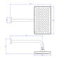 Chuveiro de Parede Flex Max Quadrado -2086.C.STD - Cromado - Deca