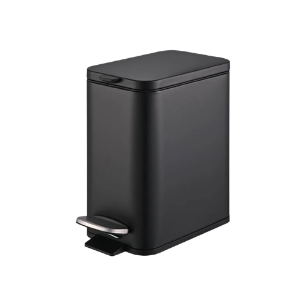 Lixeira Frame 5 Litros - Cor Preta - Brinox