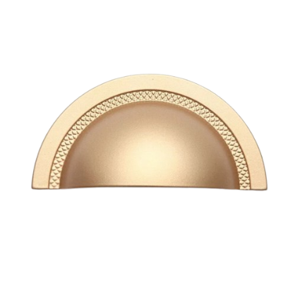 Puxador Tipo Concha Shell 64mm - Dourado Matte - Zen