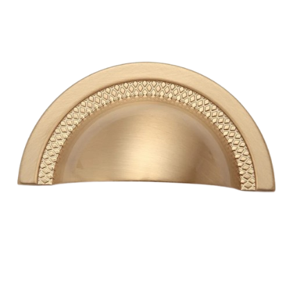 Puxador Tipo Concha Shell 64mm - Gold Escovado - Zen