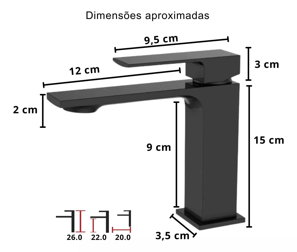 Misturador Monocomando Bica Baixa Lx2296B - Black Matte - Lexxa