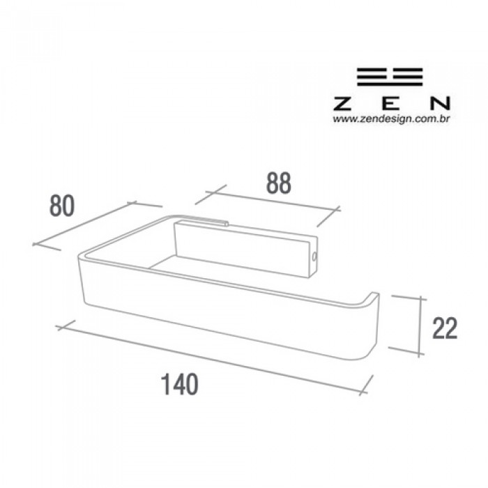 Papeleira Zen Spirit Inox - BA132