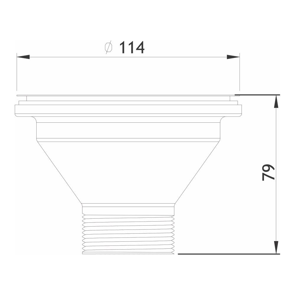 Válvula Inox Luxo 4.1/2 - GhelPlus 05011