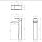 Misturador Monocomando Bica Alta RB8409 - Cromado - Rubinettos