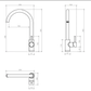 Misturador Monocomando p/ Cozinha RB3385 - Aço Escovado - Rubinettos