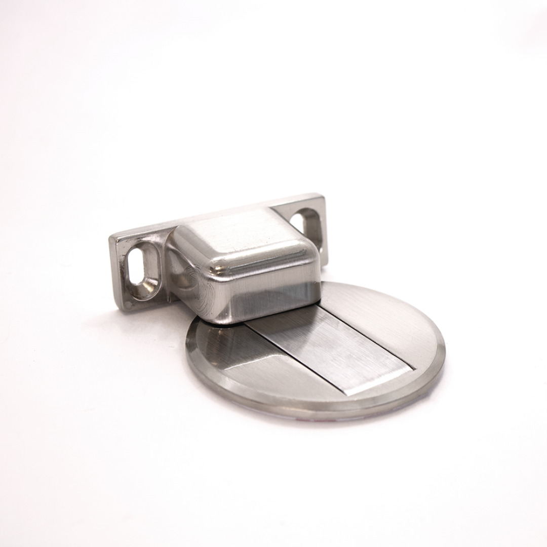 Trava Porta Magnético Slim - Cromado - ComfortDoor